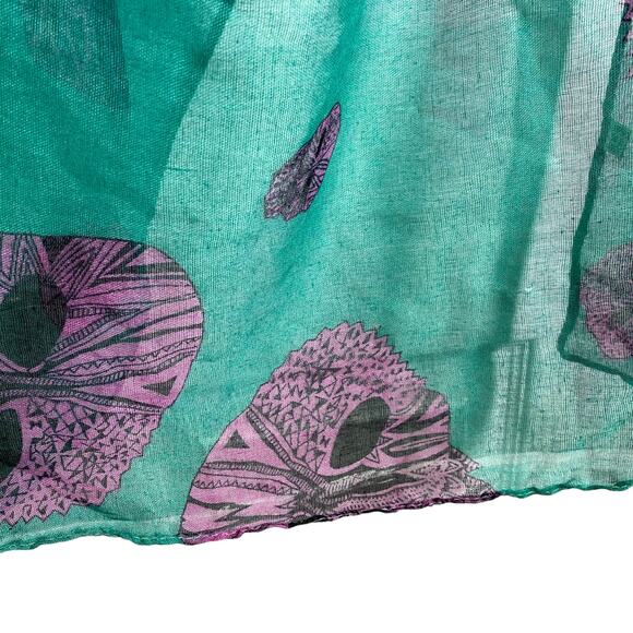 Skull Scarf Green Purple Black - Picture 5 of 13